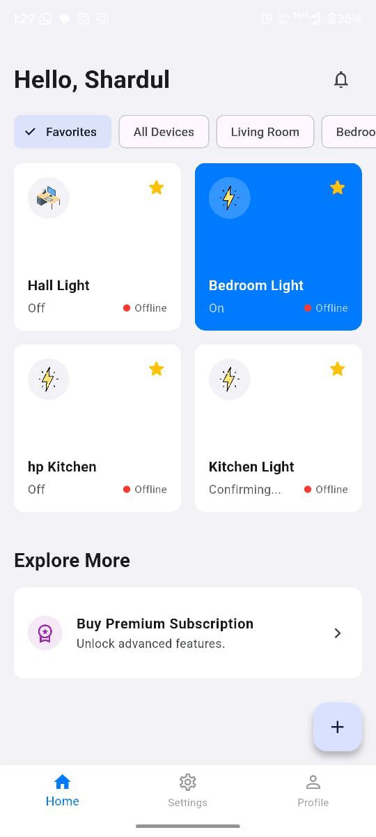 PICO IOT App Interface